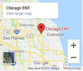 Map of the Chicago ENT Skokie Location